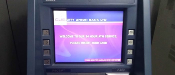 City Union Bank Atm 1 city union bank atm 3
